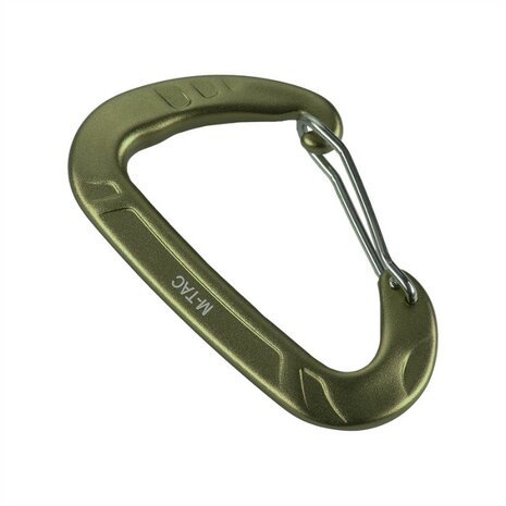 M-Tac mousqueton en aluminium 7.8 &times; 4.5 cm 12kN Type 2, vert olive