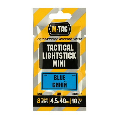 M-Tac Breaklight chemlight Mini 4cm, set 10 stuks, blauw 6-8h
