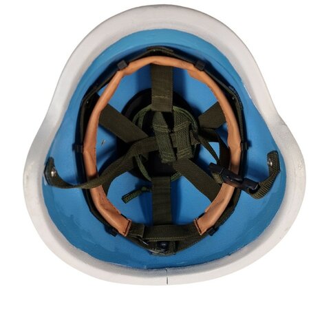 Casque de combat de l'UN PASGT en Kevlar, blanc/bleu