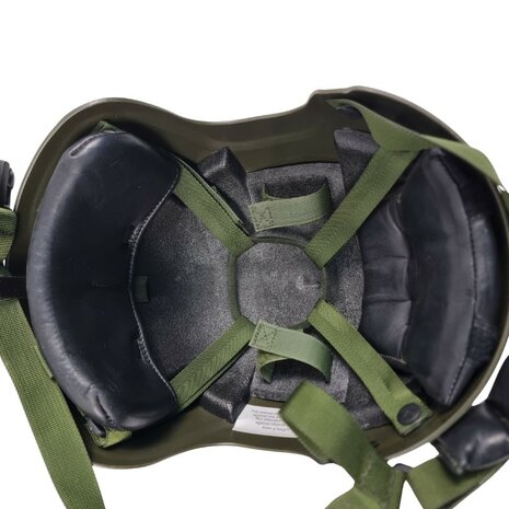 Casque de protection de l'arm&eacute;e britannique avec protection auditive Peltor, vert olive