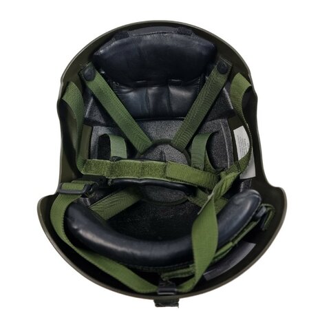 Casque de protection de l'arm&eacute;e britannique avec protection auditive Peltor, vert olive