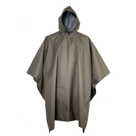 AB poncho de pluie &agrave; capuche, IRR, RAL7013 vert olive