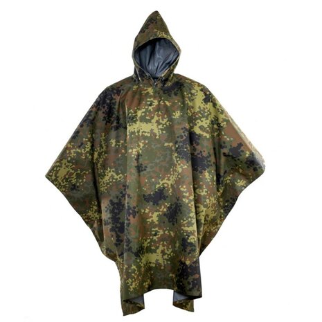 AB poncho de pluie &agrave; capuche, IRR, Flecktarn