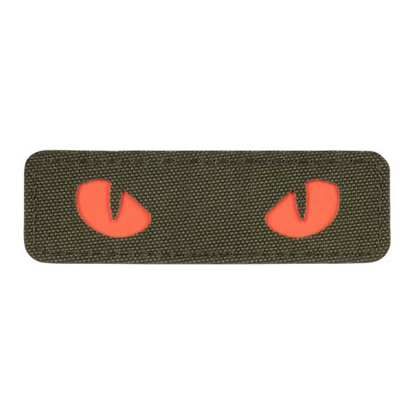 M-Tac velcro patch Cat Eyes, 25 x 80 mm, Vert/Rouge