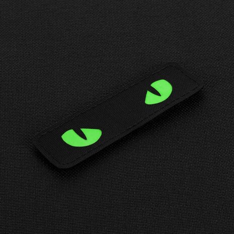 M-Tac velcro patch Cat Eyes, 25 x 80 mm, Noir/Vert