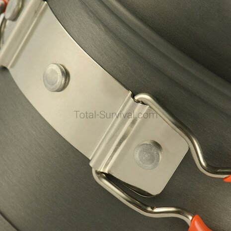 M-Tac ensemble de cuisson pour br&ucirc;leur, 2 pi&egrave;ces, casserole/po&ecirc;le, aluminium anodis&eacute;