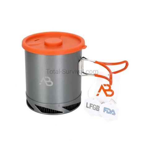 AB casserole AB-X6 avec poign&eacute;e et couvercle pliables