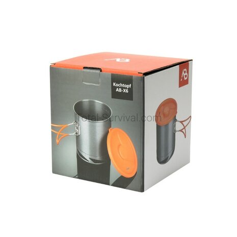 AB casserole AB-X6 avec poign&eacute;e et couvercle pliables