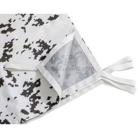 AB B&acirc;che Bundeswehr / Basha (IRR), TPU 3 couches, M05 snow camo, boucles de fixation, 280 x 300 cm
