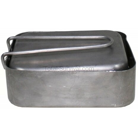 Kit de mess de l'arm&eacute;e britannique, Mestin de 2 pi&egrave;ces en aluminium
