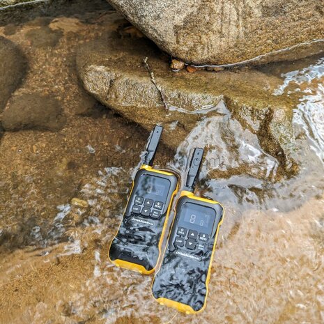 Dynascan F-15 Dual professional outdoor walkie-talkies (2 pieces) orange, PMR-446