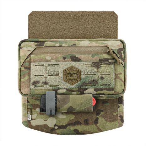 M-Tac Unterbauchschutz f&uuml;r ballistische Eins&auml;tze mit Molle Tasche, Multicam