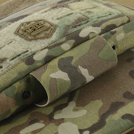 M-Tac Unterbauchschutz f&uuml;r ballistische Eins&auml;tze mit Molle Tasche, Multicam