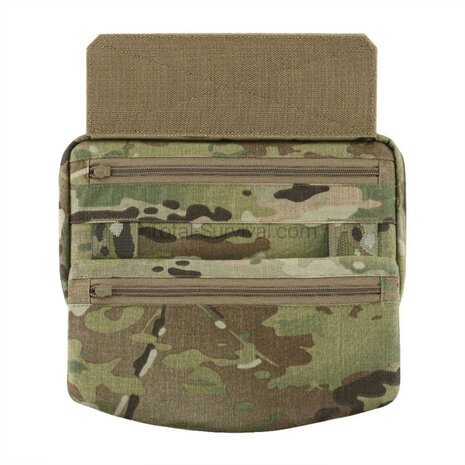 M-Tac Unterbauchschutz f&uuml;r ballistische Eins&auml;tze mit Molle Tasche, Multicam