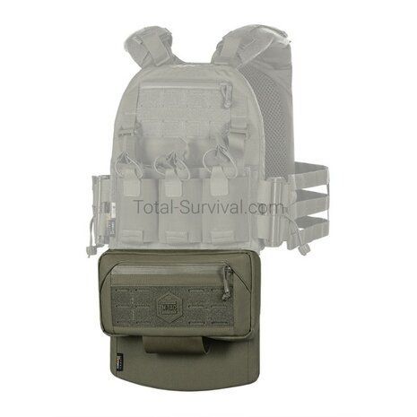 M-Tac Unterbauchschutz f&uuml;r ballistische Eins&auml;tze mit Molle Tasche, Ranger gr&uuml;n