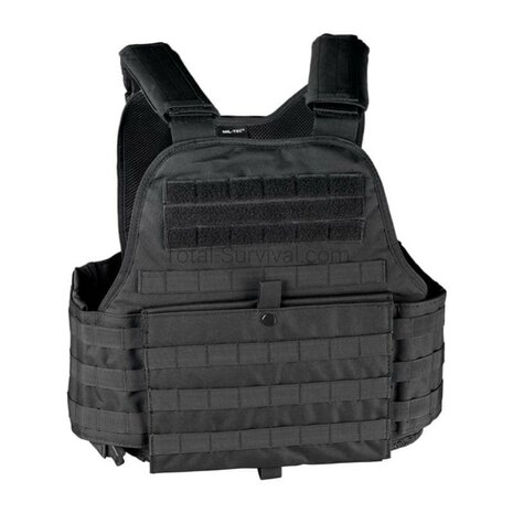 Mil-tec Gilet porte-plaques Molle, noir