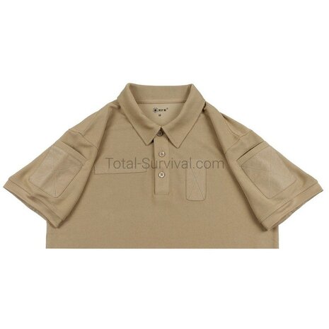 MFH polo tactique Coolmax, coyote tan
