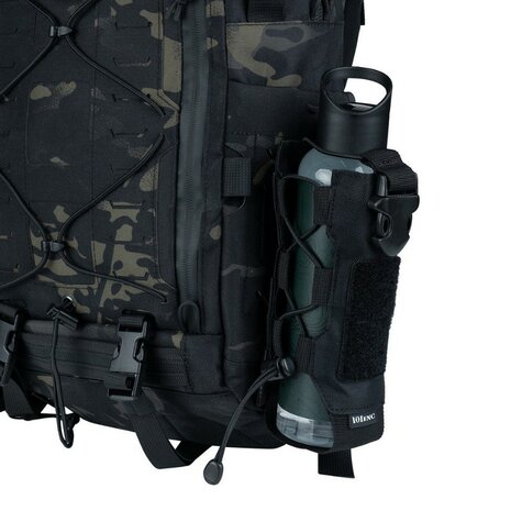 101 Inc pochette de transport Molle ajustable pour bouteilles d'eau, noir