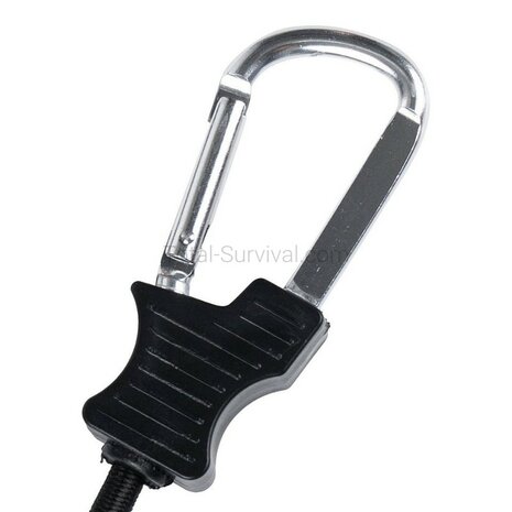 Fosco corde &eacute;lastique 60 cm avec mousquetons, 2 pi&egrave;ces, noir