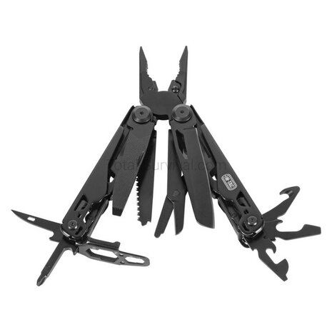 M-Tac Fortitude Multitool Typ 9, Edelstahl, Schwarz