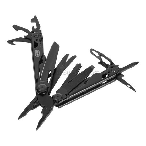 M-Tac Fortitude Multitool Typ 9, Edelstahl, Schwarz