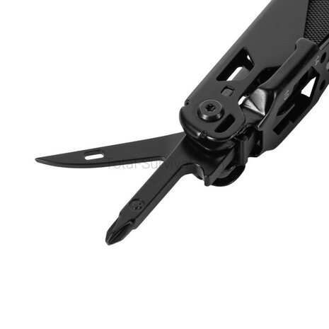 M-Tac Fortitude Multitool Typ 9, Edelstahl, Schwarz