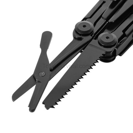 M-Tac Fortitude Multitool Typ 9, Edelstahl, Schwarz