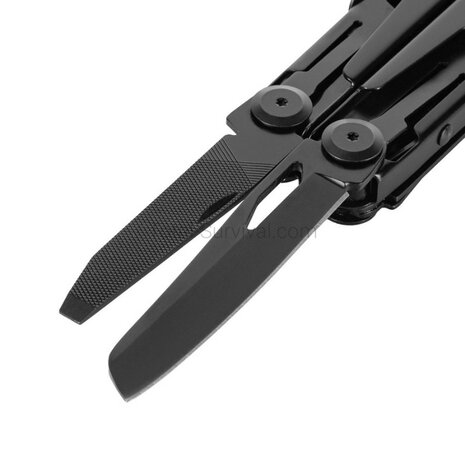 M-Tac Fortitude Multitool Typ 9, Edelstahl, Schwarz