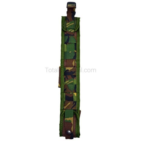 Holster de jambe de l'arm&eacute;e n&eacute;erlandaise pour couteau &agrave; ba&iuml;onnette, Molle, Woodland DPM