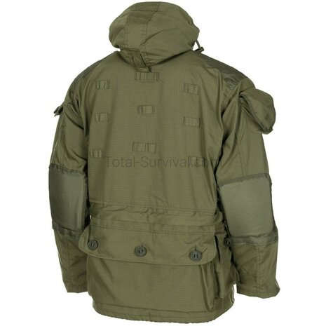 MFH veste commando, Smock, avec capuche, coupe-vent, vert olive