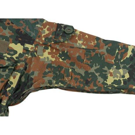 MFH veste commando, Smock, avec capuche, coupe-vent, Flecktarn