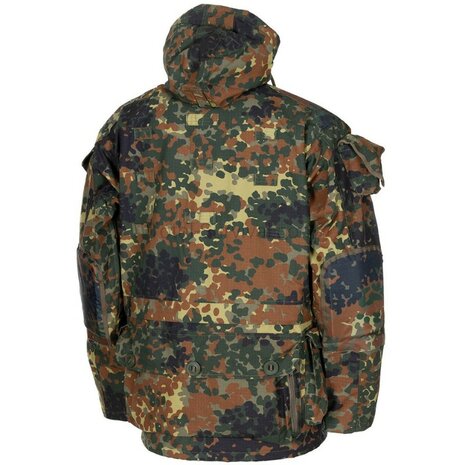 MFH veste commando, Smock, avec capuche, coupe-vent, Flecktarn