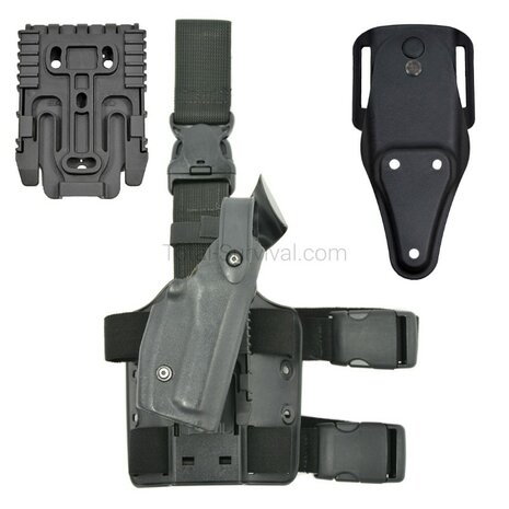 Safariland &eacute;tui &agrave; pistolet tactique STX, droitier, noir