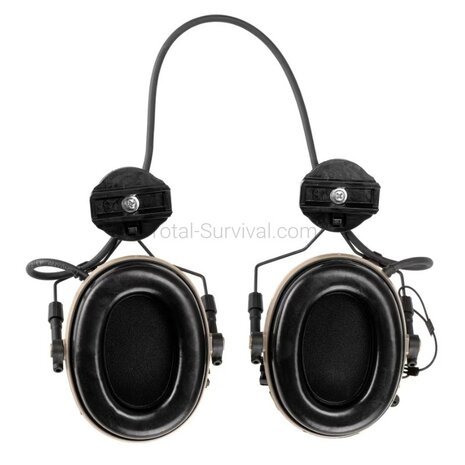 Sordin Supreme T2 ARC protection auditive tactique avec support pour casque, coyote tan