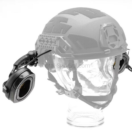 Earmor protection auditive tactique M32X ARC avec support pour casque, noire