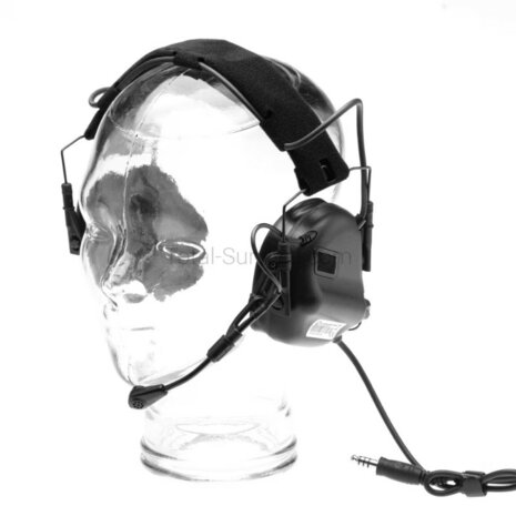Earmor protection auditive tactique M32X ARC avec support pour casque, noire