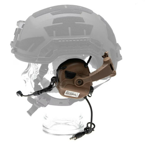Earmor protection auditive tactique M32X ARC avec support pour casque, coyote tan