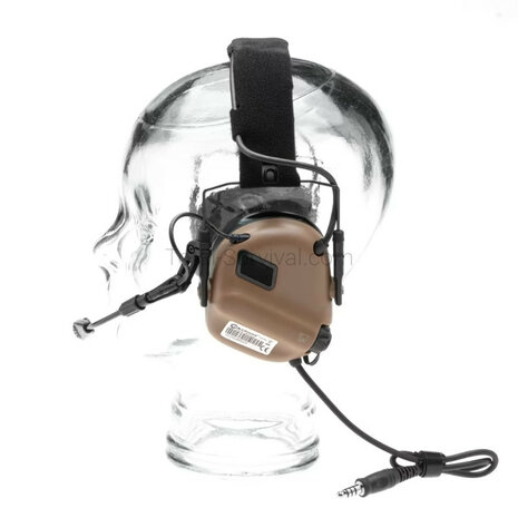 Earmor protection auditive tactique M32X ARC avec support pour casque, coyote tan