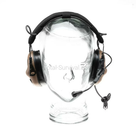 Earmor protection auditive tactique M32X ARC avec support pour casque, coyote tan