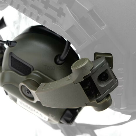 Earmor protection auditive tactique M32X ARC avec support pour casque, vert ranger