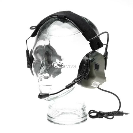 Earmor protection auditive tactique M32X ARC avec support pour casque, vert ranger