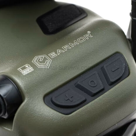 Earmor protection auditive tactique M32X ARC avec support pour casque, vert ranger