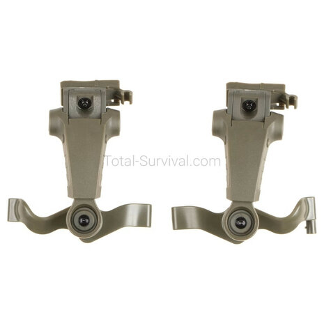 Earmor protection auditive tactique M32X ARC avec support pour casque, vert ranger