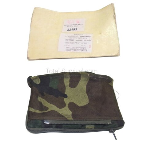 Plaque de protection italienne en composite avec poche, bas du corps, Niveau 3 NIJ STD 0101.03, 19 x 12 CM