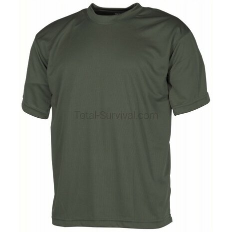MFH Tactical T-Shirt korte mouw, legergroen, (160 g/m&sup2;)
