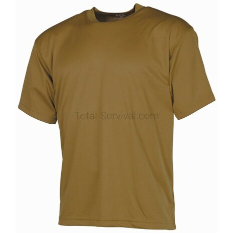 MFH Tactical T-Shirt korte mouw, coyote tan, (160 g/m&sup2;)