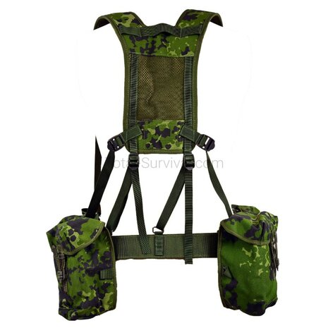 D&auml;nische Armee PLCE Lastentragesystem / Webbing set 6-teilig M/96, M84 camo