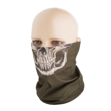 M-Tac lightweight multifunctional tube scarf "Reaper Skull", OD green