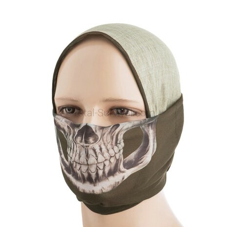 M-Tac lightweight multifunctional tube scarf "Reaper Skull", OD green