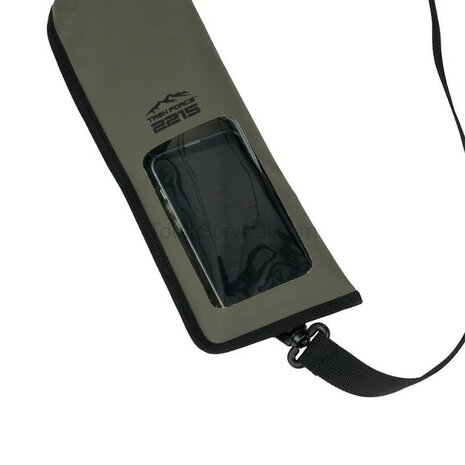 TF-2215 smartphone pouch waterdicht, legergroen